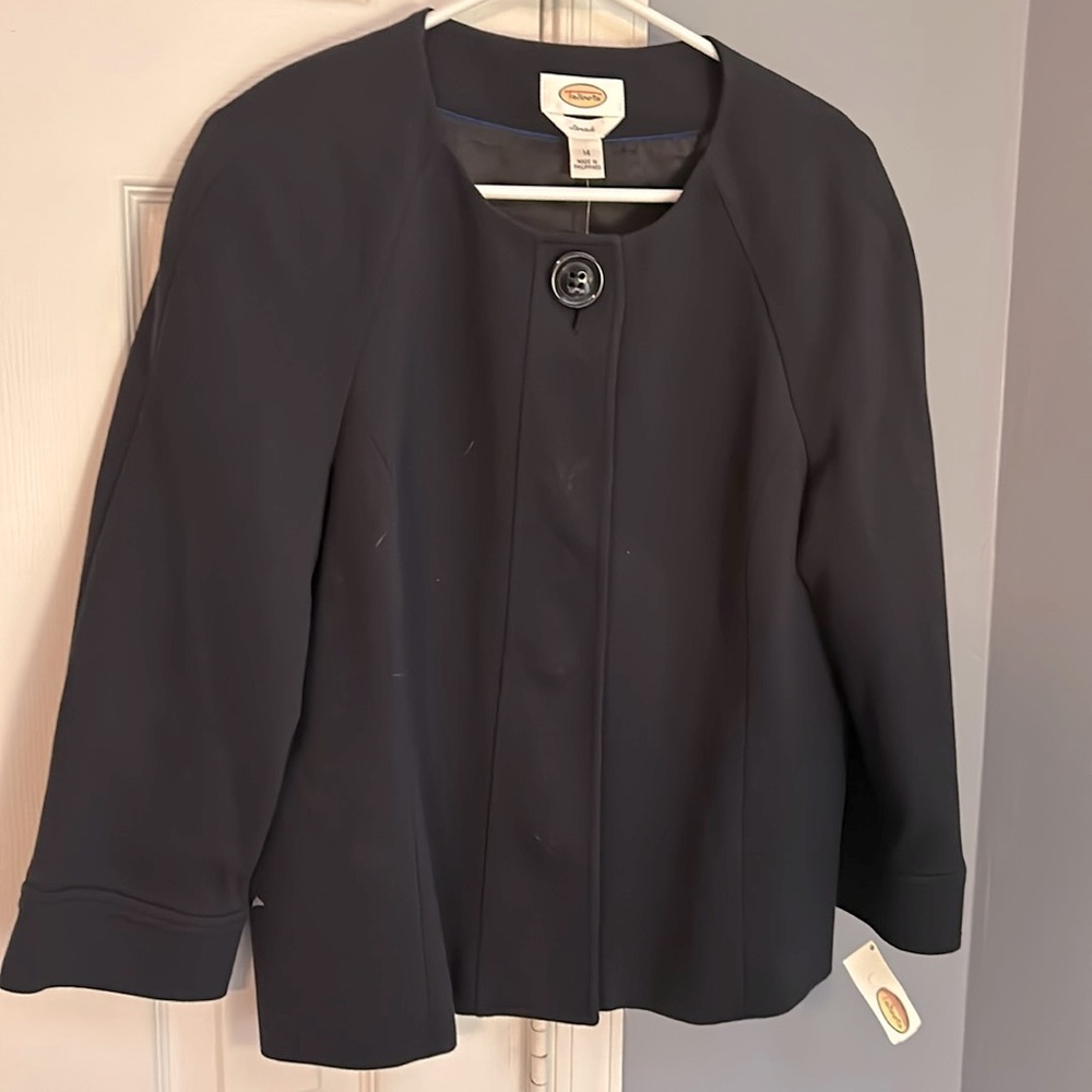 Talbots dark blue dress jacket